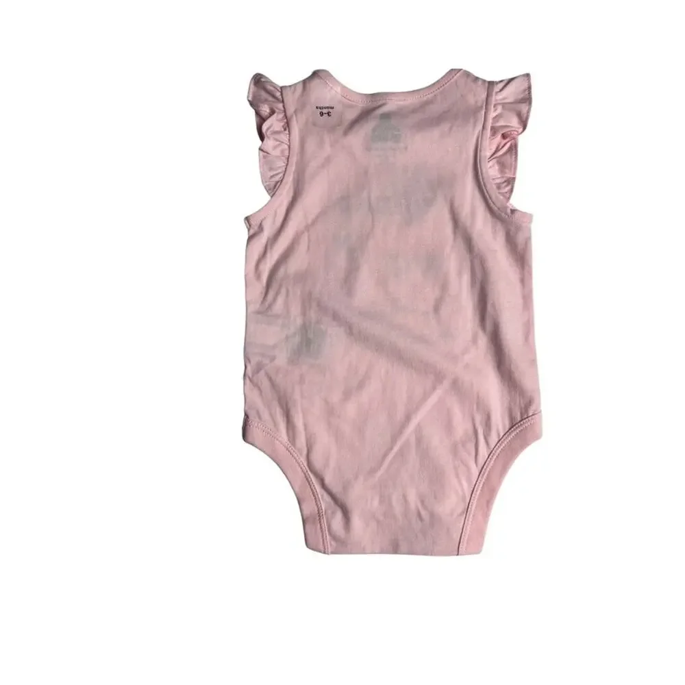 Gap Baby Flutter Sleeve  DAD Graphic Style Snap Closure Onesie Sz 0-3M